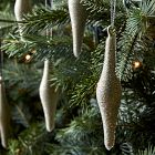 Glitter Icicle Ornaments (Set of 6)