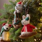Polar Pals Felt Ornaments (Set of 5)