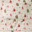 Santas Sweet Treats Flannel Pillowcase Set