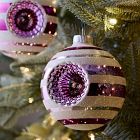 Shiny-Brite™ Pink Glass Ball Ornaments (Set of 4)
