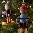 St. Jude Wood Winter Sports Ornaments