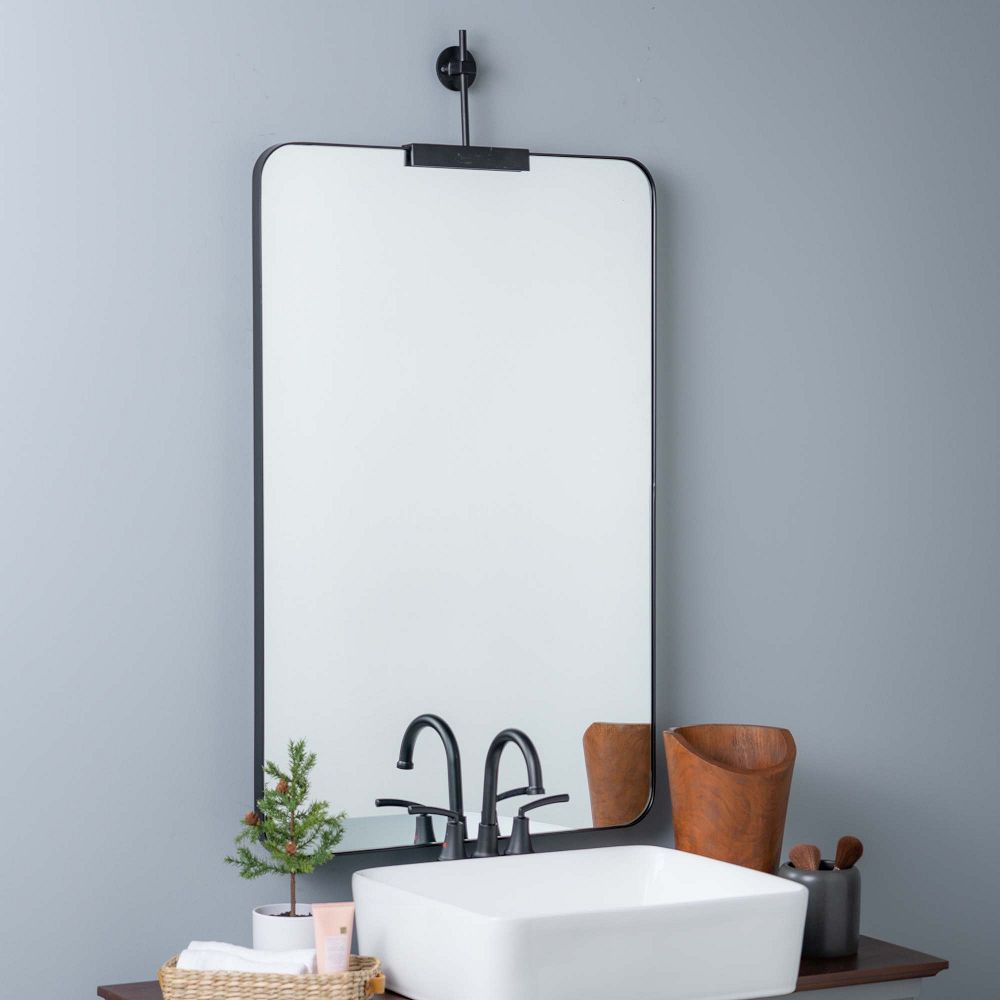 Refined Rectangle Metal Wall Mirror by West Elm