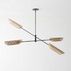 Curl Perforated Chandelier (54"&ndash;58")