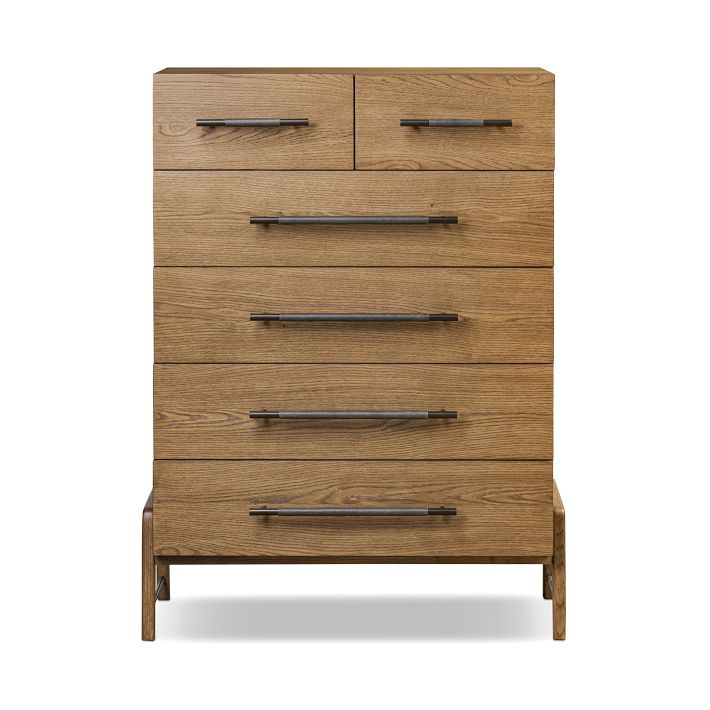 6 drawer dresser tall Homfa Wood Tall Dresser with 6 Drawers, 52.9''H Narrow Dresser for Bed –  myhomfa