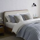 Miles Wood &amp; Upholstered Bed
