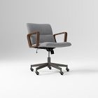 Cooper Swivel Office Chair w/ Wood Arms