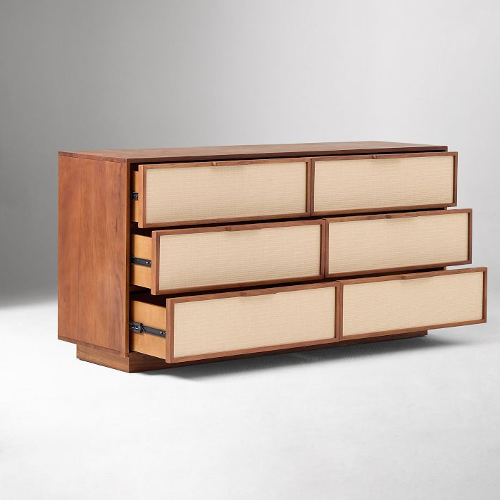 Douglas Tatami 6-Drawer Dresser - Modern Acacia Wood | West Elm