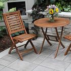 Aldenry Eucalyptus Outdoor Folding Bistro Table (30")