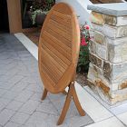 Aldenry Eucalyptus Outdoor Folding Bistro Table (30")