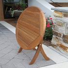 Aldenry Eucalyptus Outdoor Folding Bistro Table (30")