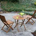 Aldenry Eucalyptus Outdoor Folding Chairs (Set of 2)