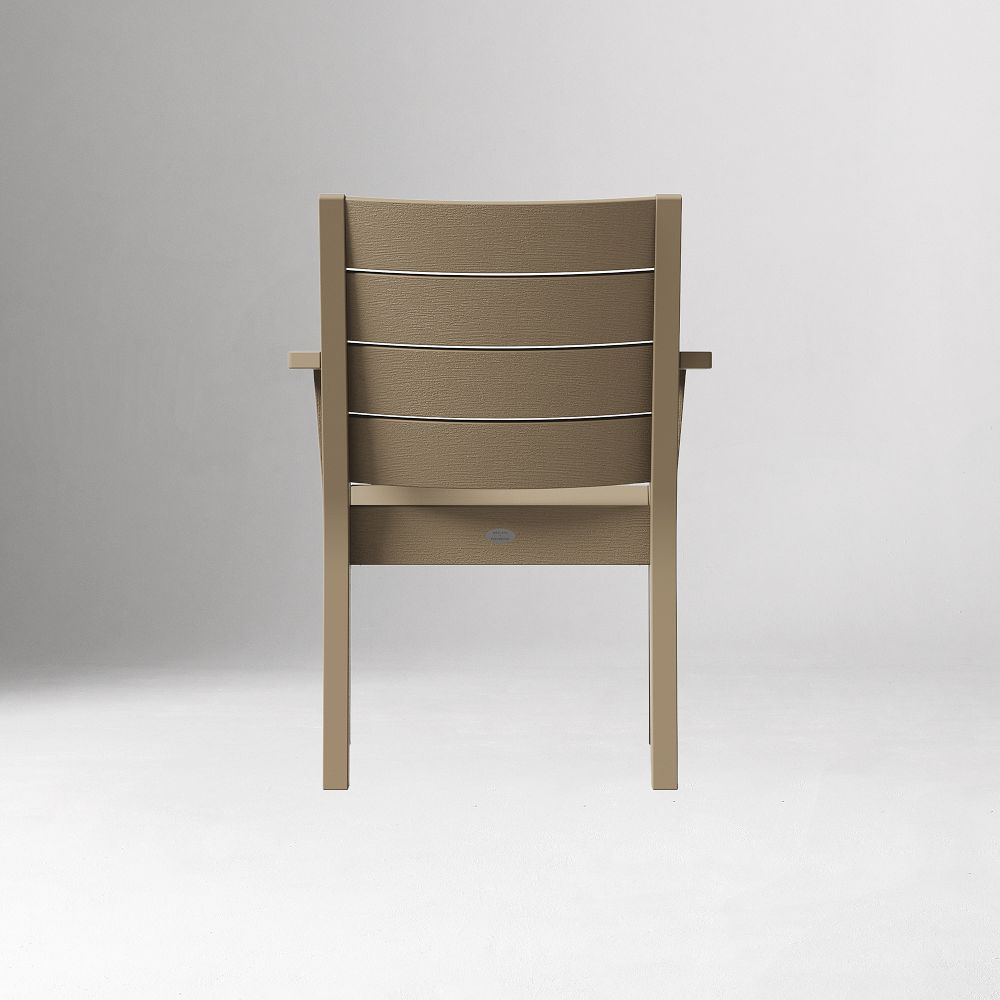 Rear view of Portside dining arm chair