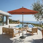 Rectangular Patio Sunbrella® Umbrella w/ Crank Lift &amp; Tilt (8')