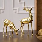 Metal Reindeer Objects - Brass