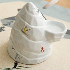 St. Jude Skier Mountain Ceramic Centerpiece