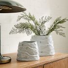 St. Jude Skier Mountain Ceramic Tabletop Planters