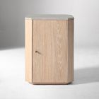 Essex Cerused Marble Nightstand (18")