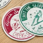 St. Jude Skier Patch Cocktail Napkin Sets