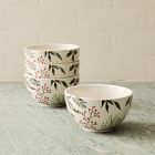 Tannenbaum Winter Berries Stoneware Cereal Bowl Sets