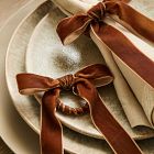 Velvet Bow Napkin Ring Sets