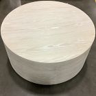 Open Box: Volume Round Drum Coffee Table (36") - Winterwood