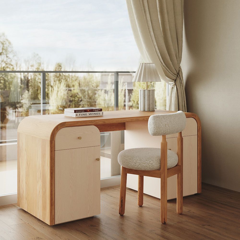 Rockwell Oak Desk (61") by West Elm