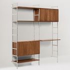 Ozzy Modular Wall Desk w/ Shelf Units (62")