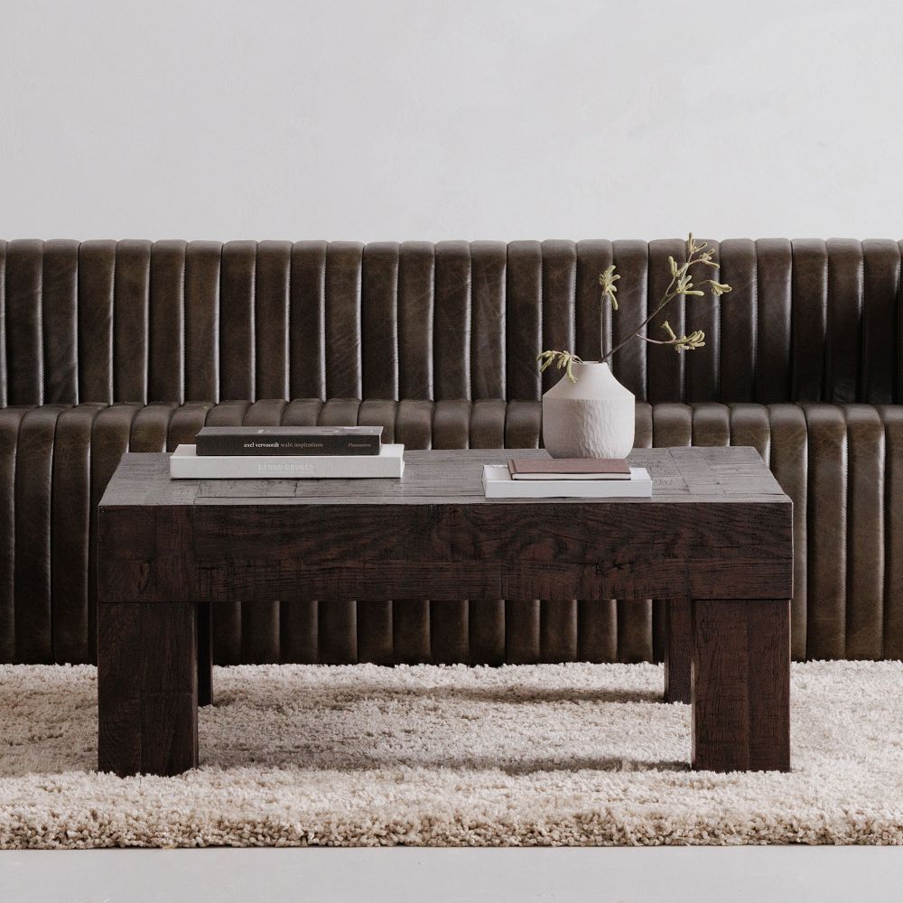 Solid Reclaimed Wood Square Coffee Table (40") by West Elm