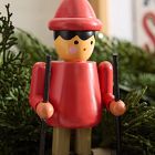 SickKids Skier Wood Stocking Holder