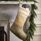 Faux Mohair Ombre Stocking