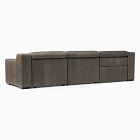 Dalton Motion Reclining Leather 3-Piece Chaise Sectional (119.5")