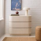 Solstice Painted Raffia 3-Drawer Dresser (35")
