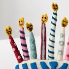 Felted Menorah