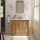 Carved Pattern Single Bathroom Vanity (36")