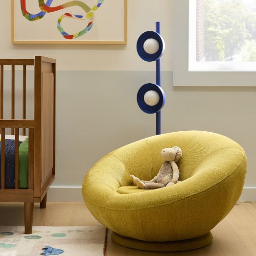 Petite Groovy Swivel Chair by West Elm