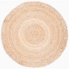 Round Concentric Jute Rug