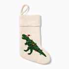 T-Rex in Lights Felt Stocking