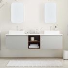 Baylor Floating Open Storage Double Bathroom Vanity (72")