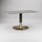 Orbit Restaurant Extra Large Rectangle Dining Table - Quartz