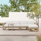 Portside Outdoor 3-Piece Chaise Sectional (120"&ndash;147")