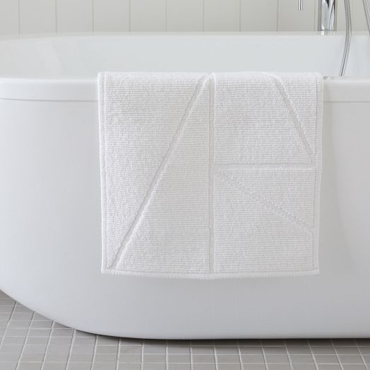 West Elm Triangle Sculpted Bath MatWe...