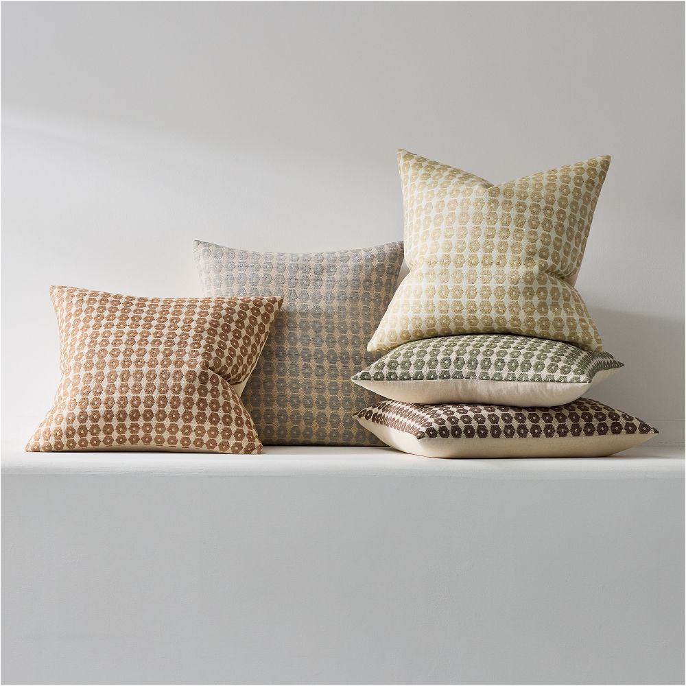 Honeycomb Silk Pillow Cover by West Elm
