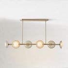 Bezel 6-Light Linear Chandelier (51.5")