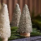 Decorative Bottlebrush Tree Objects (Set of 12) - Tonal Metallic