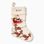 Felt Santa &amp; Sleigh Stocking