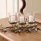 Metal Botanical Votive Centrepiece