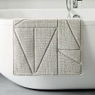 Organic Triangle Sculpted Bath Mat