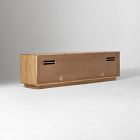 Callahan Solid Wood Rattan Media Console (80")
