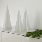 Decorative Lacquer Wood Trees (Set of 3) - White