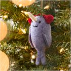 Felt Narwhal Ornament